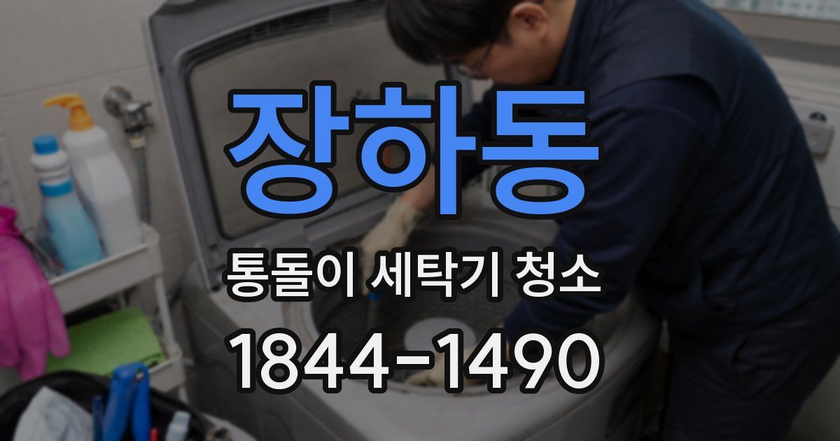 장하동 통돌이 세탁기 청소