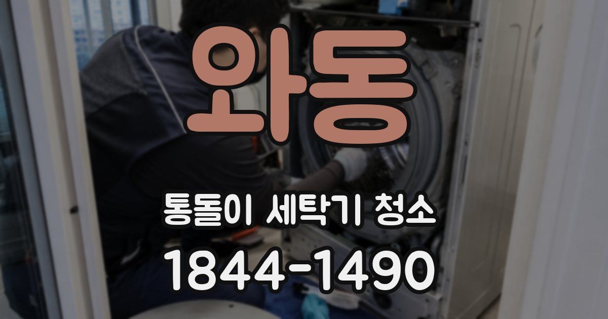 와동 통돌이 세탁기 청소