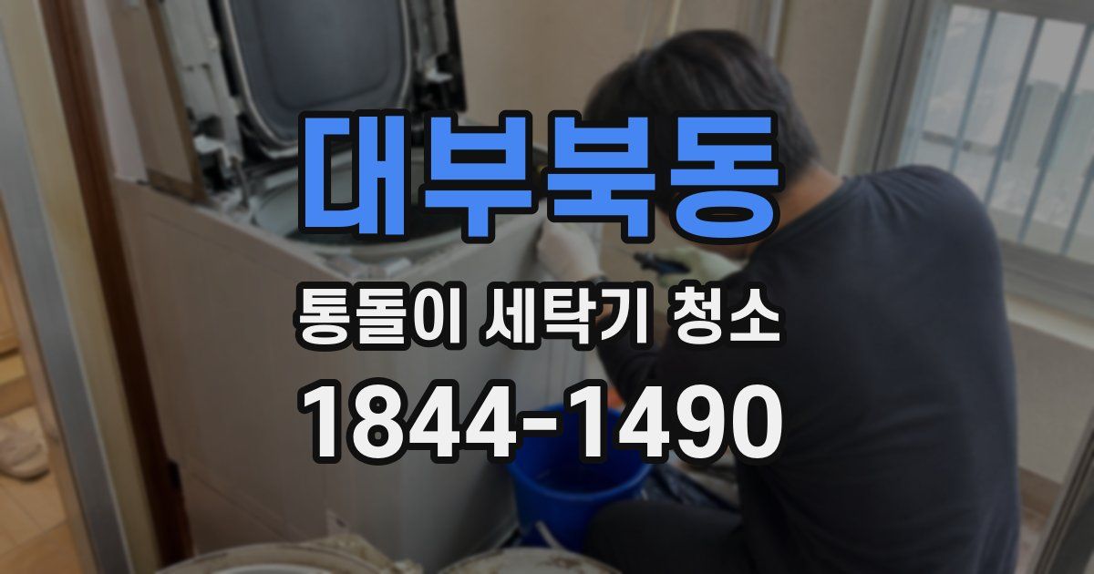 대부북동 통돌이 세탁기 청소