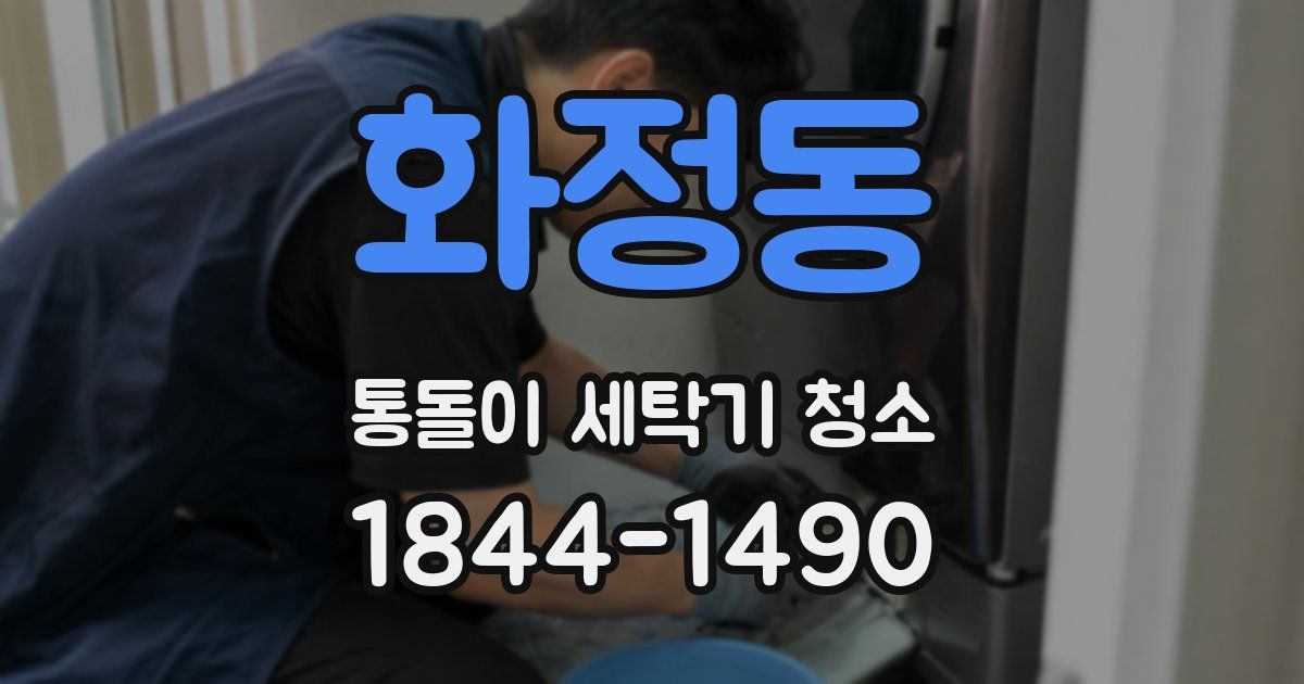 화정동 통돌이 세탁기 청소