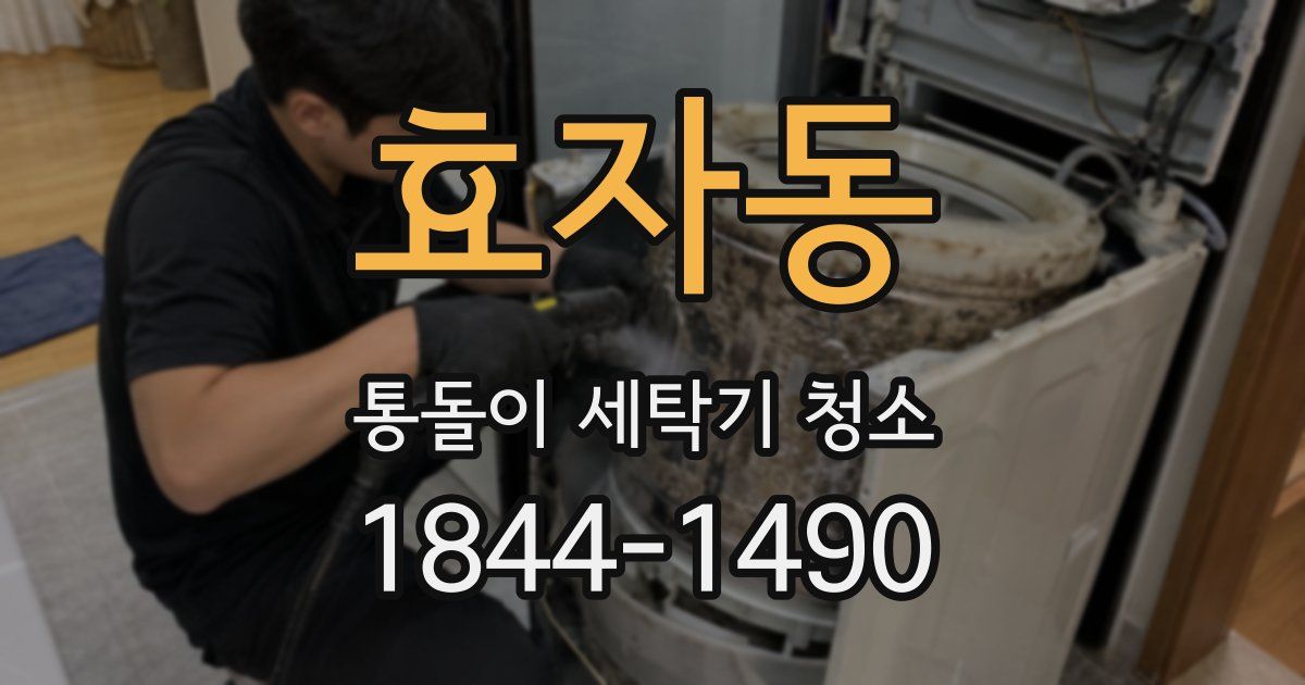 효자동 통돌이 세탁기 청소