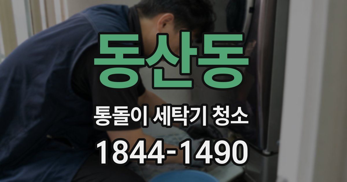 동산동 통돌이 세탁기 청소