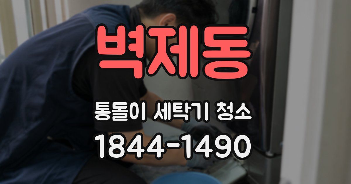 벽제동 통돌이 세탁기 청소