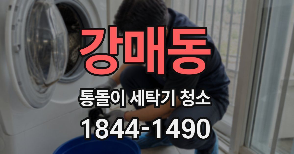 강매동 통돌이 세탁기 청소