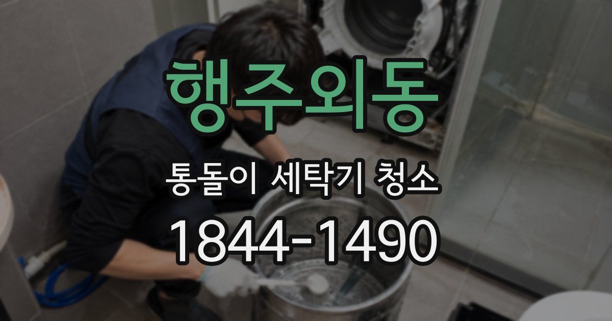 행주외동 통돌이 세탁기 청소
