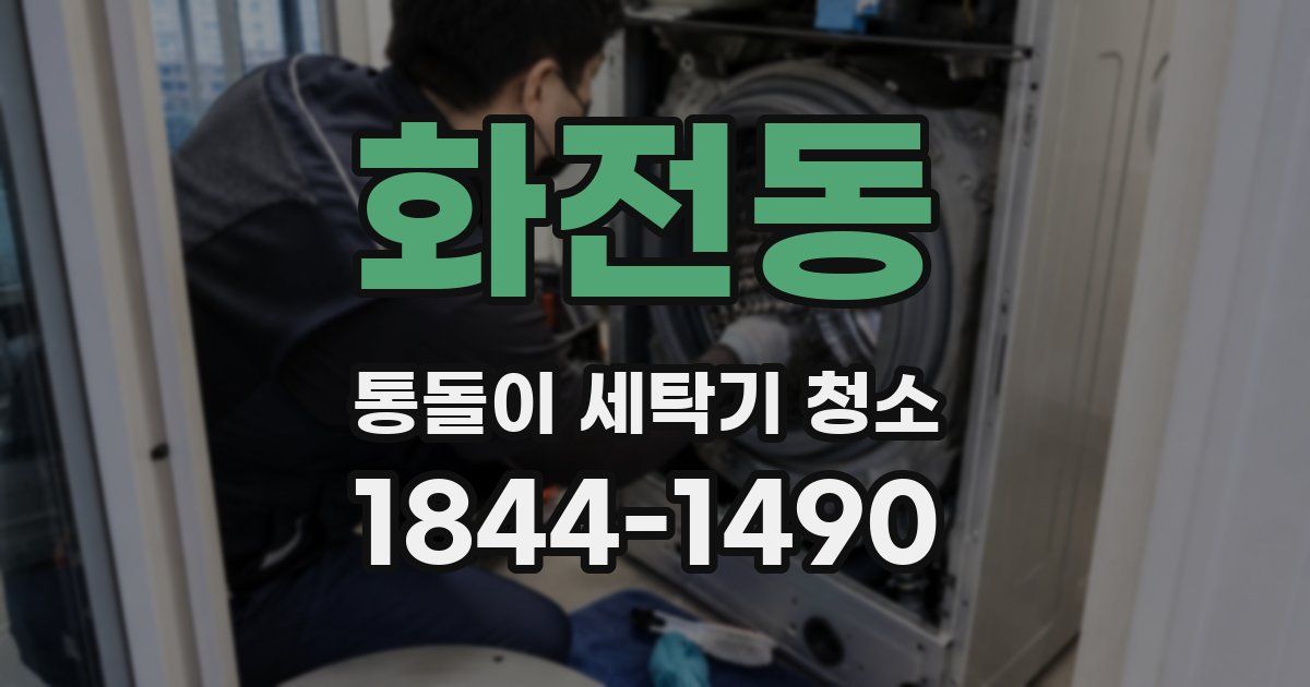 화전동 통돌이 세탁기 청소
