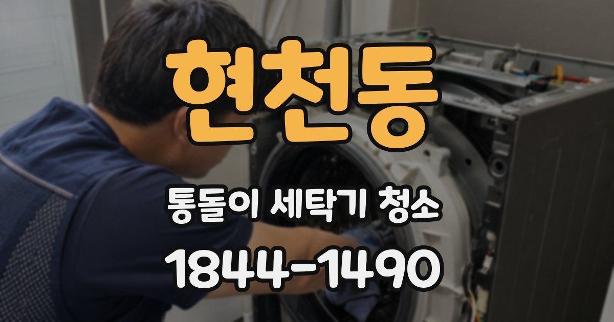 현천동 통돌이 세탁기 청소