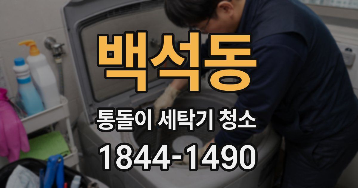 백석동 통돌이 세탁기 청소