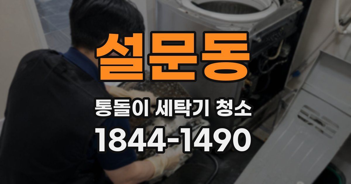 설문동 통돌이 세탁기 청소