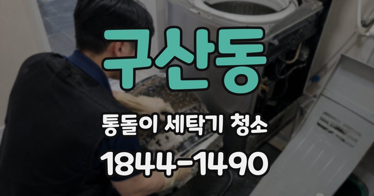 구산동 통돌이 세탁기 청소