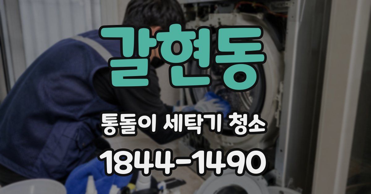 갈현동 통돌이 세탁기 청소