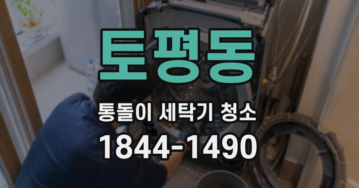 토평동 통돌이 세탁기 청소