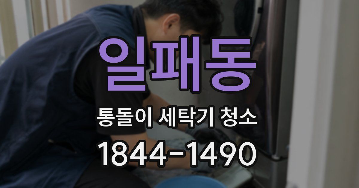 일패동 통돌이 세탁기 청소