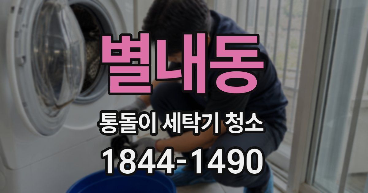 별내동 통돌이 세탁기 청소