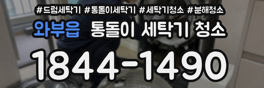 와부읍 통돌이 세탁기 청소