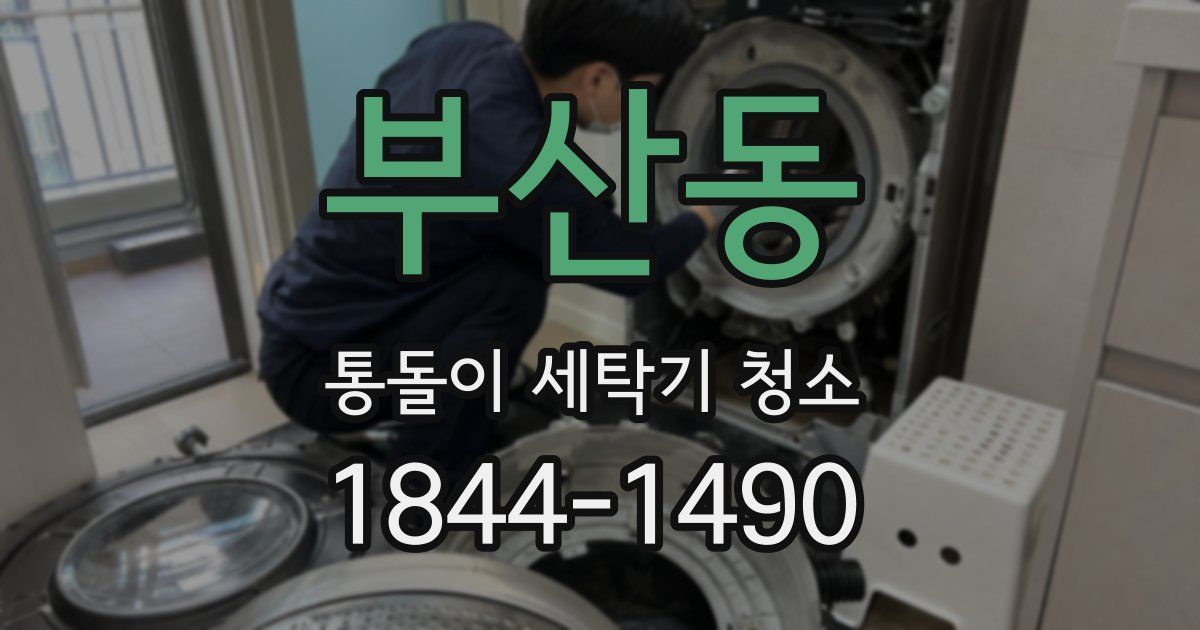부산동 통돌이 세탁기 청소