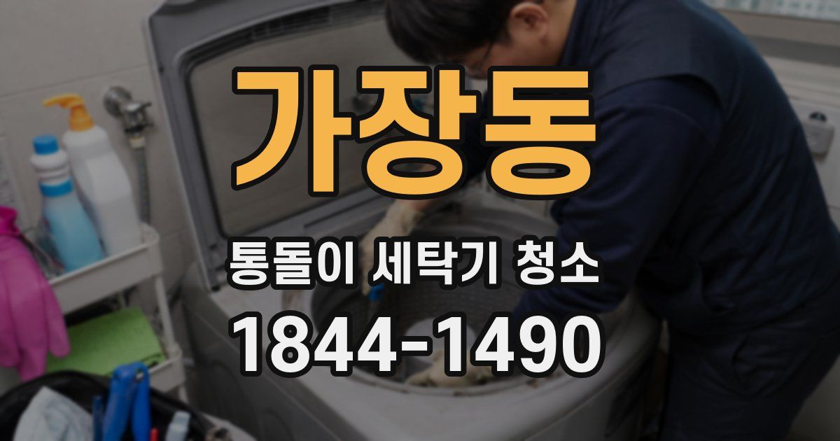 가장동 통돌이 세탁기 청소