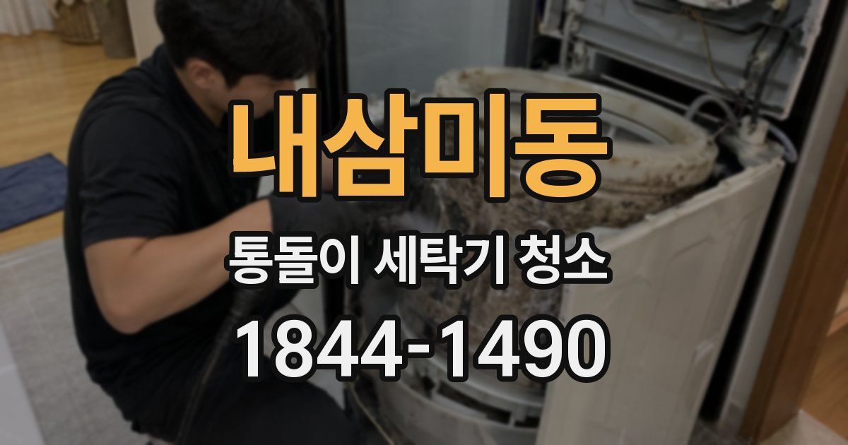 내삼미동 통돌이 세탁기 청소