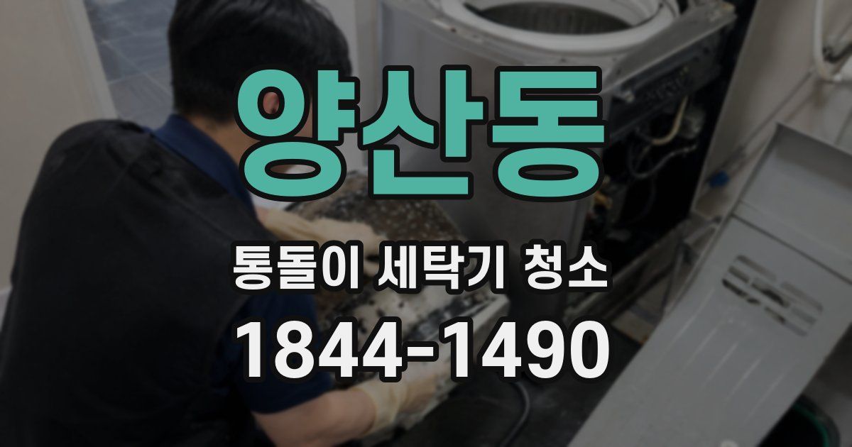 양산동 통돌이 세탁기 청소