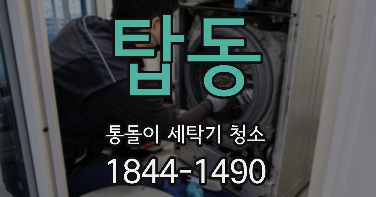 탑동 통돌이 세탁기 청소