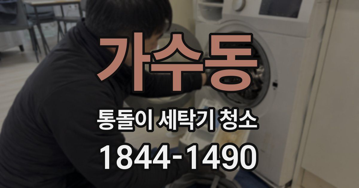가수동 통돌이 세탁기 청소
