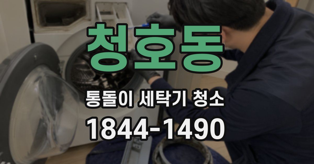 청호동 통돌이 세탁기 청소