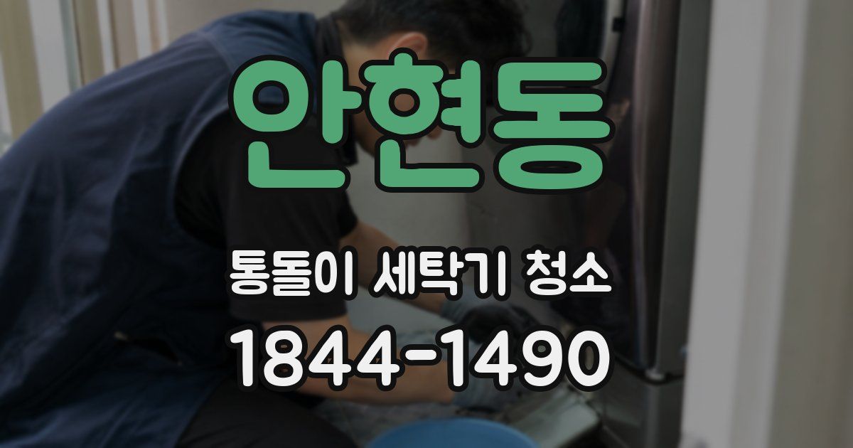 안현동 통돌이 세탁기 청소