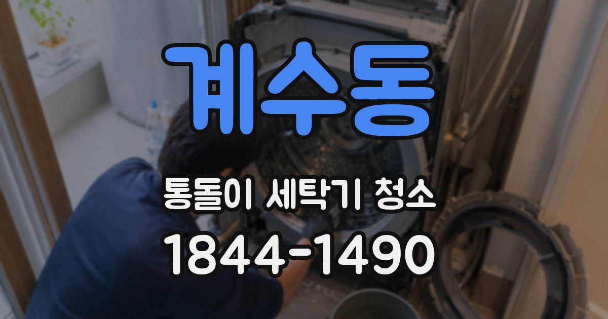계수동 통돌이 세탁기 청소