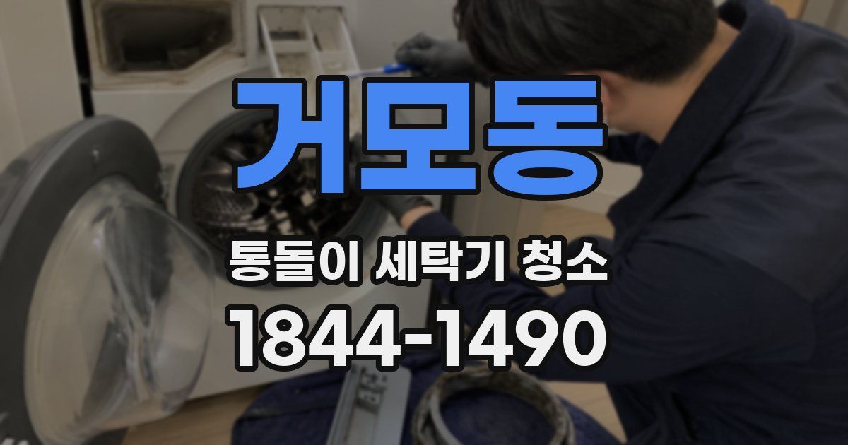 거모동 통돌이 세탁기 청소