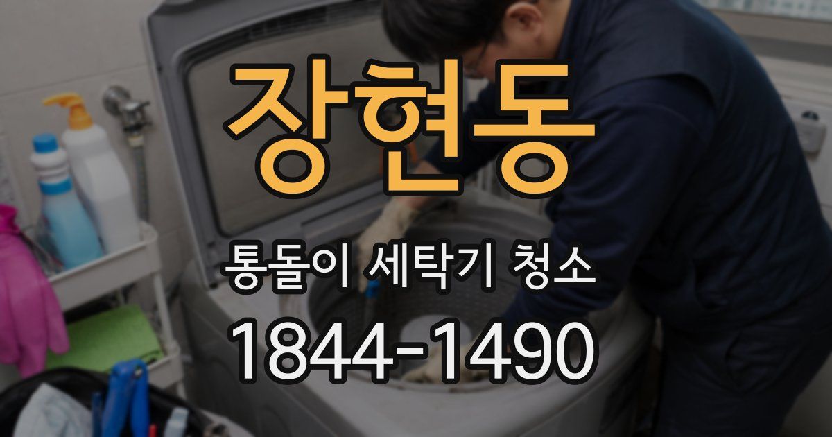 장현동 통돌이 세탁기 청소