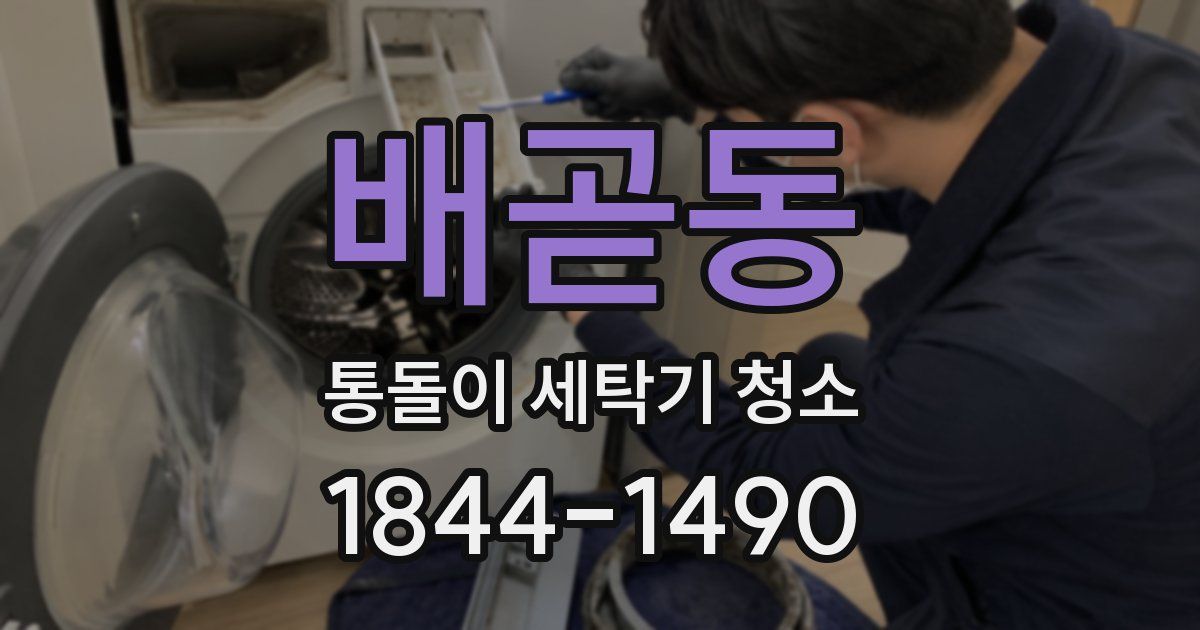 배곧동 통돌이 세탁기 청소