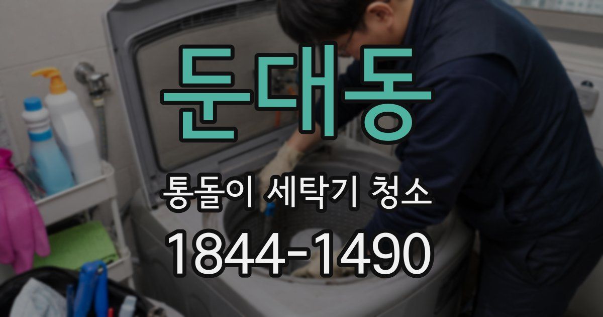 둔대동 통돌이 세탁기 청소