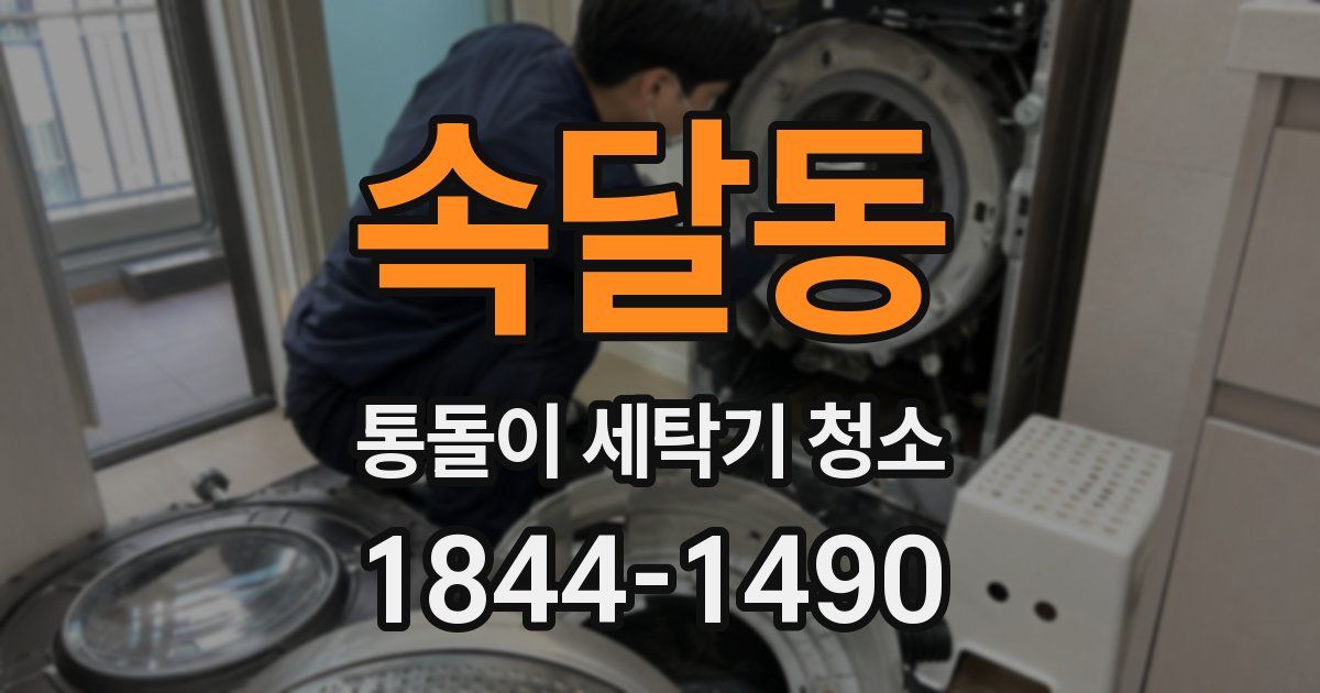 속달동 통돌이 세탁기 청소