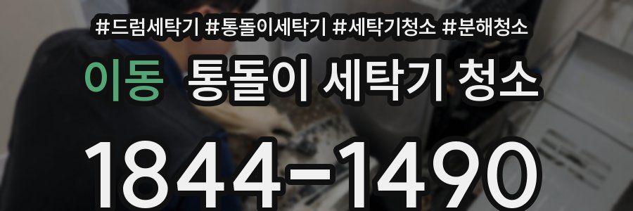 이동 통돌이 세탁기 청소