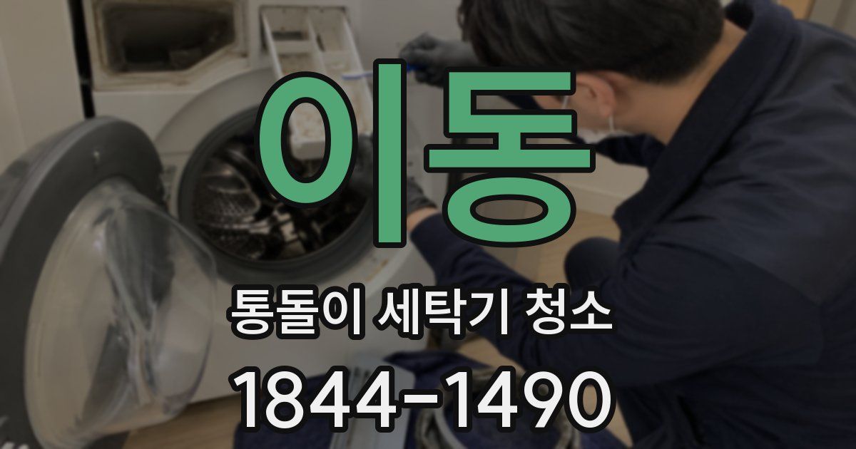 이동 통돌이 세탁기 청소