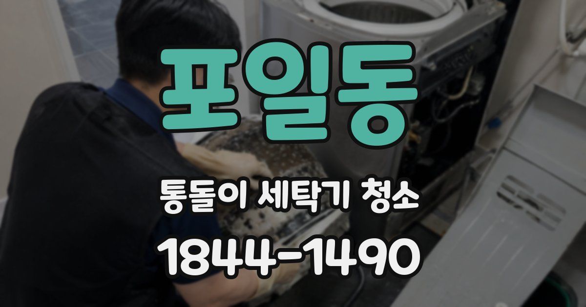 포일동 통돌이 세탁기 청소