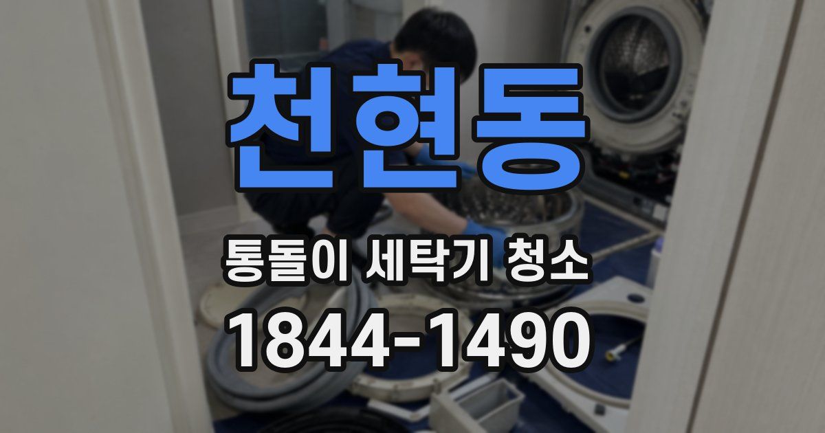 천현동 통돌이 세탁기 청소