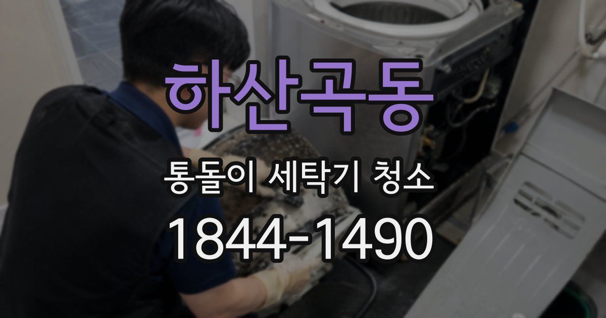 하산곡동 통돌이 세탁기 청소