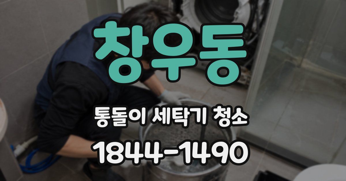 창우동 통돌이 세탁기 청소