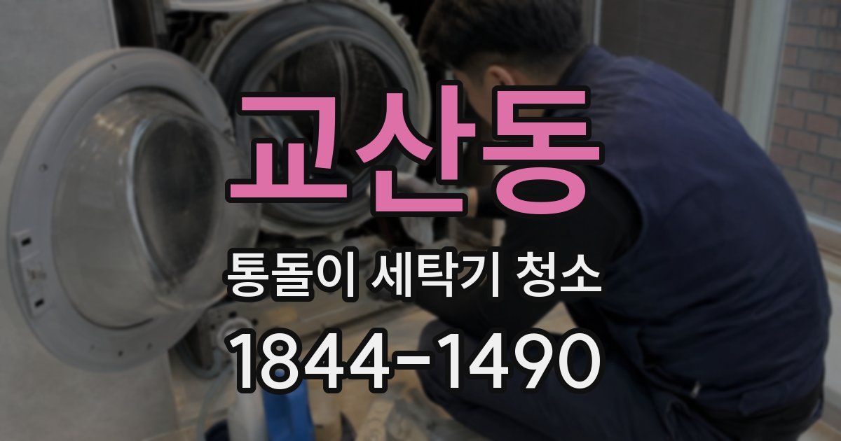 교산동 통돌이 세탁기 청소
