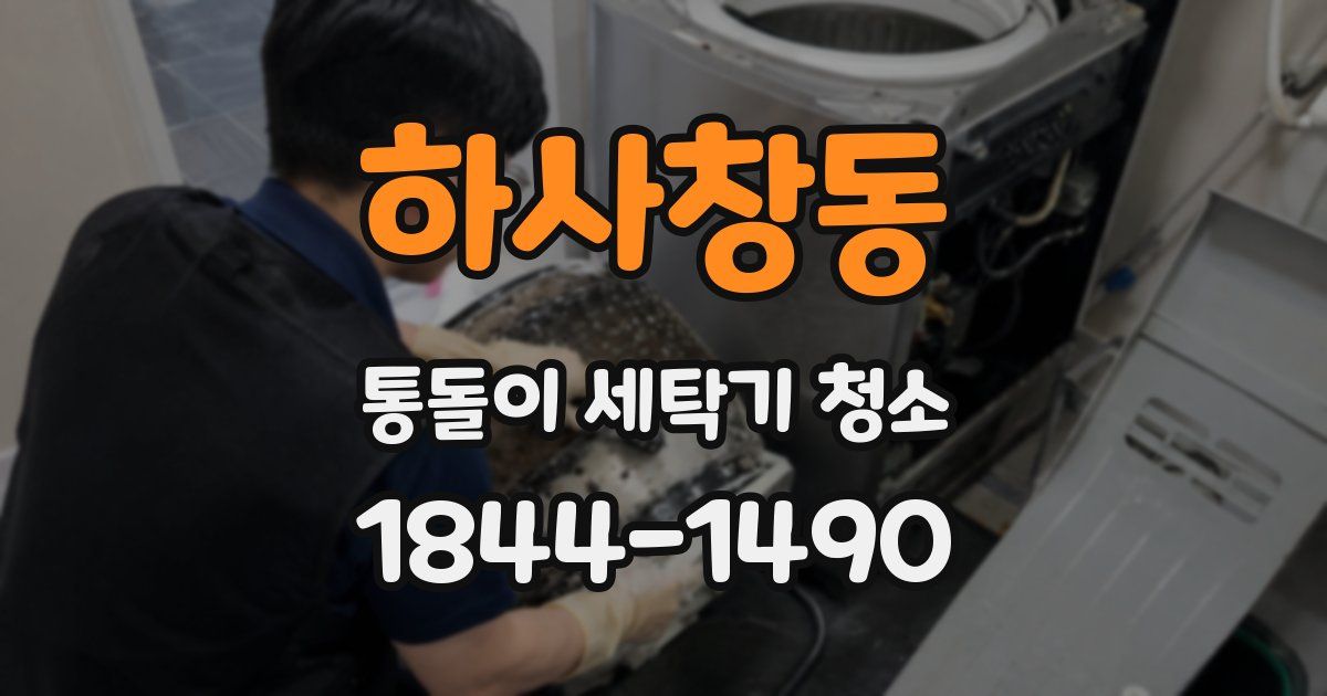 하사창동 통돌이 세탁기 청소