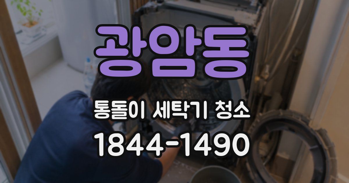 광암동 통돌이 세탁기 청소