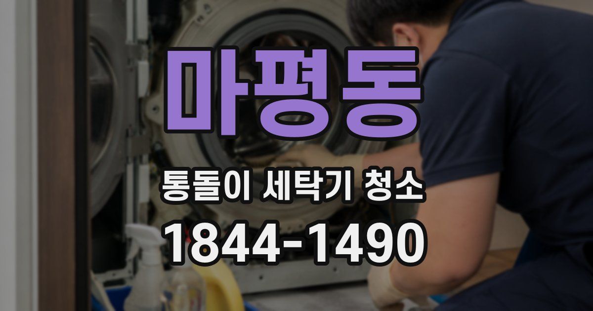 마평동 통돌이 세탁기 청소