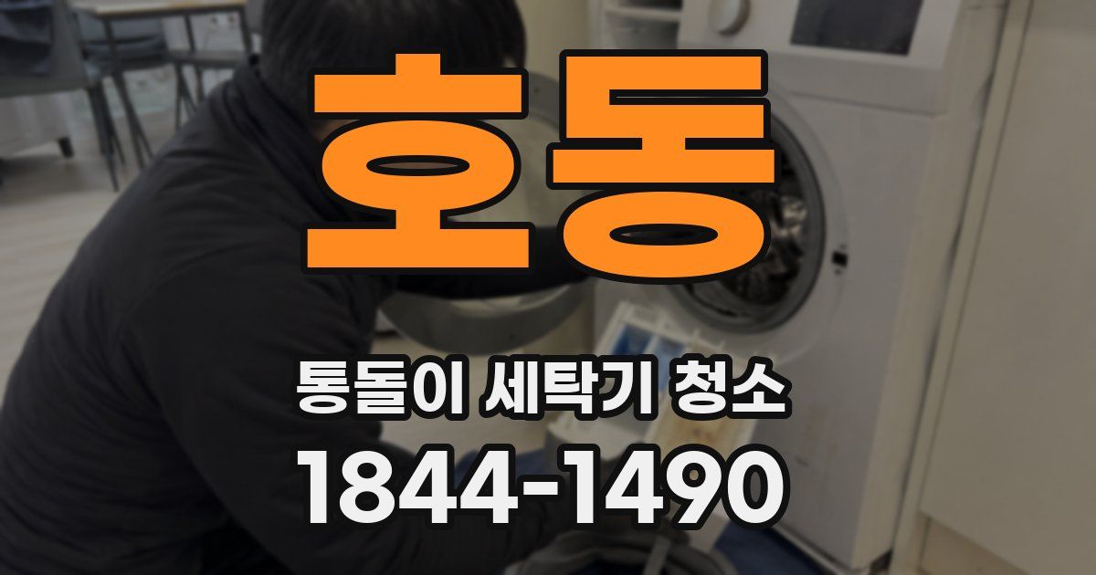 호동 통돌이 세탁기 청소