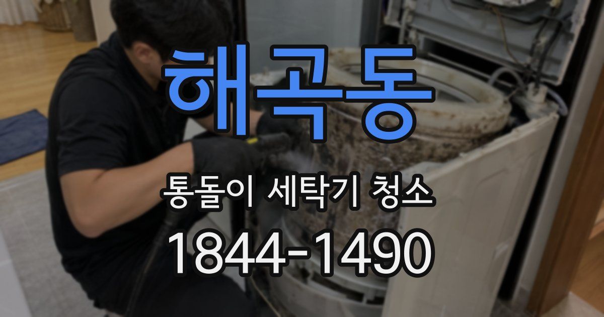 해곡동 통돌이 세탁기 청소