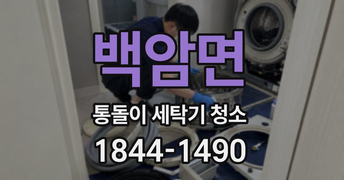 백암면 통돌이 세탁기 청소