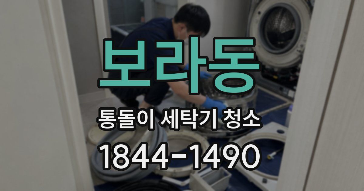 보라동 통돌이 세탁기 청소