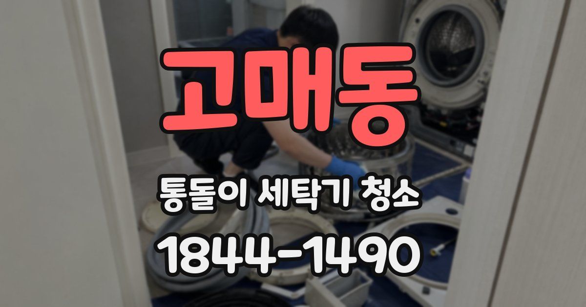 고매동 통돌이 세탁기 청소
