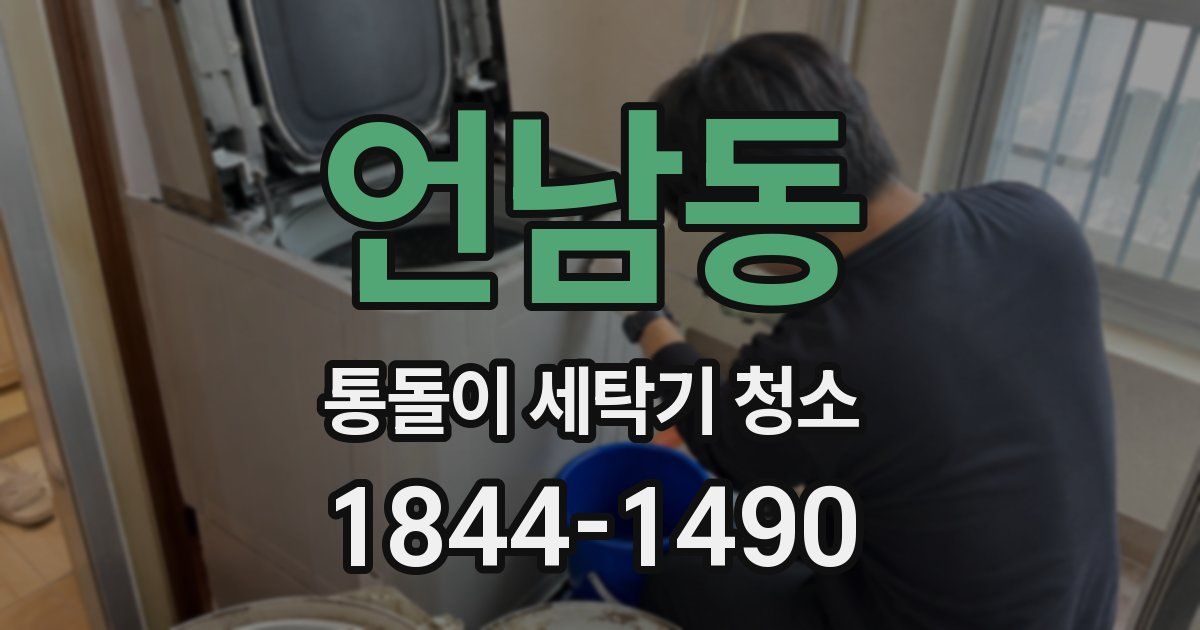 언남동 통돌이 세탁기 청소