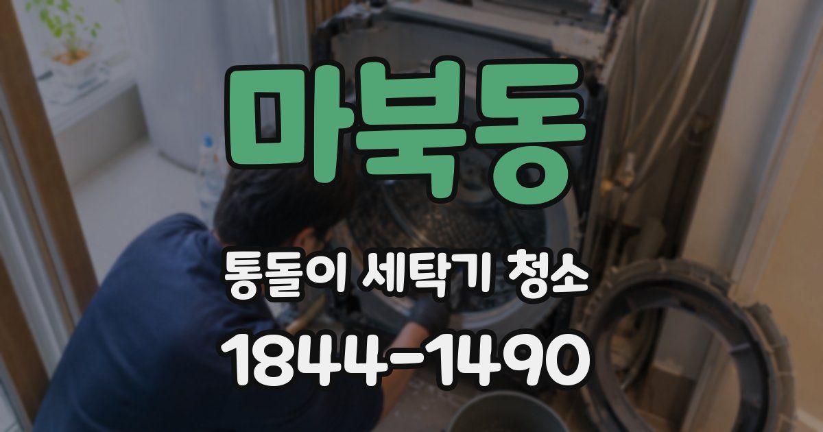 마북동 통돌이 세탁기 청소